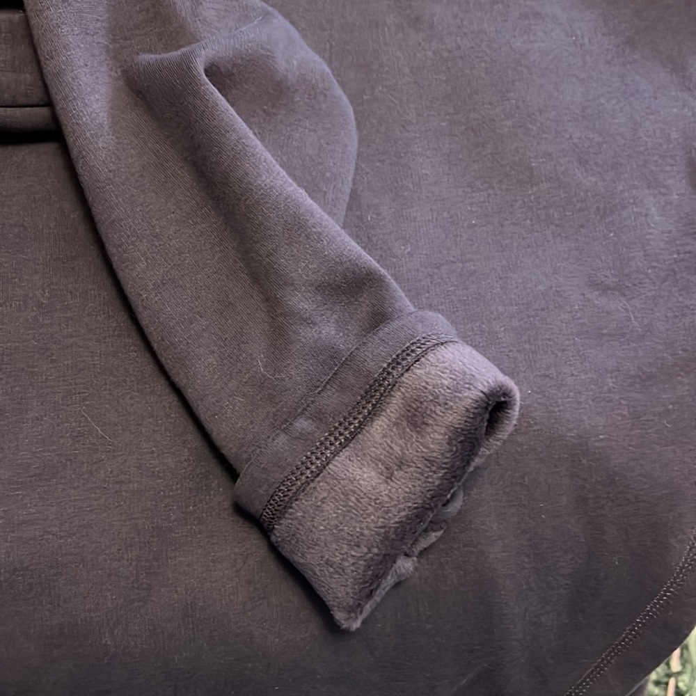 Athleta softest fleece lined crossover funnel neck pullover in grape color, M - Picture 15 of 15